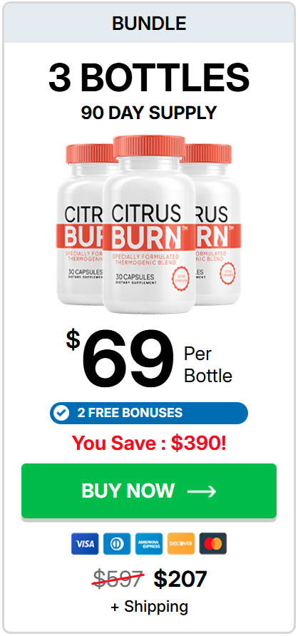 CitrusBurn 3 bottle package