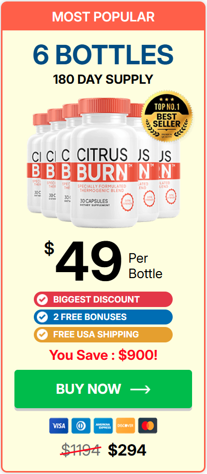 CitrusBurn 6 bottle best value package